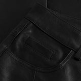 Depeche leather wear Leather pants in nice quality Pants 099 Black (Nero)
