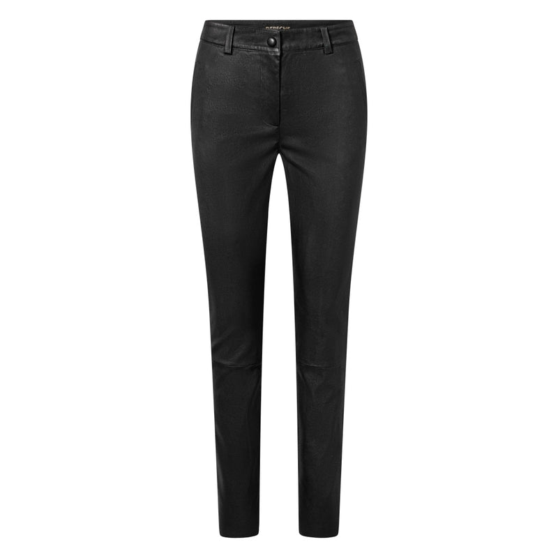 Depeche leather wear Leather stretch pants in soft quality Pants 099 Black (Nero)