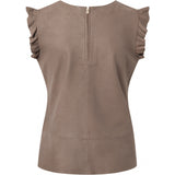 Depeche leather wear Leather top in soft quality Tops 007 Mud