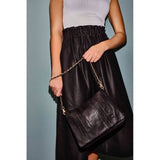 Depeche leather wear Long Dea leather skirt in soft quality Skirts 099 Black (Nero)
