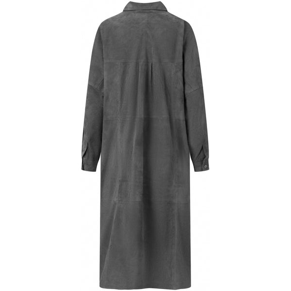 Depeche leather wear Long shirt/ dress in soft suede Dresses 158 Thunder grey