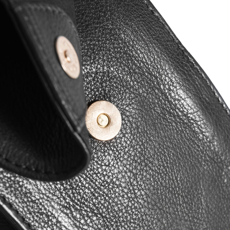 DEPECHE Mobilebag in soft leather quality Mobilebag 099 Black (Nero)