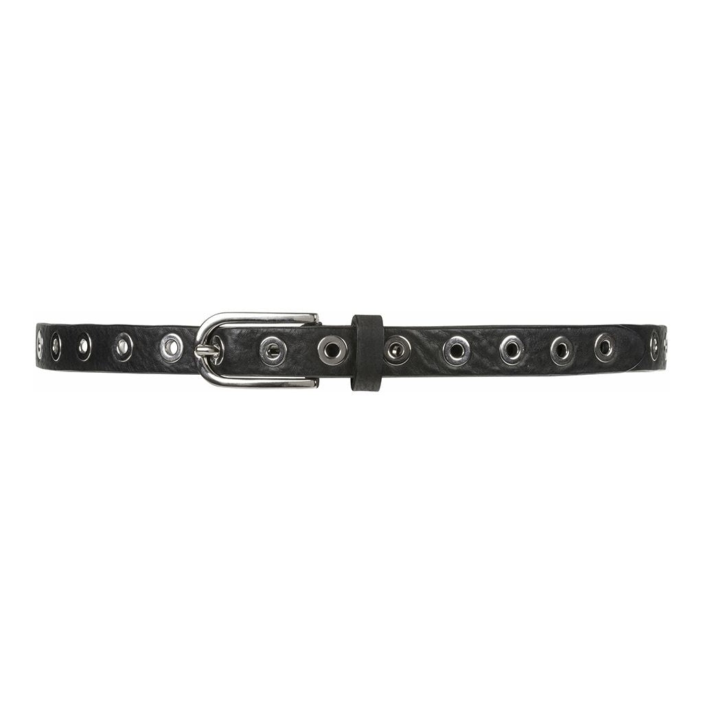 Cool narrow belt with details / 11478 - Silver