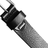 DEPECHE Narrow leather belt with large studs Belts 098 Silver