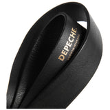 DEPECHE Nice jeans belt in soft leather quality Belts 099 Black (Nero)