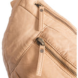 DEPECHE Oversize leather bumbag in high and soft quality Bumbag 156 Camel