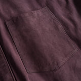 Depeche leather wear Paula suede shirt dress in soft quality Dresses 198 Dark Blossom