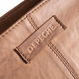 DEPECHE Raw and nice crossbody bag in soft leather Cross over 156 Camel