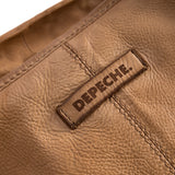 DEPECHE Shopper leatherbag with beautiful braided pattern Shopper 012 Nature 