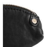 DEPECHE Small cosmetic bag in soft leather quality Accessories 099 Black (Nero)