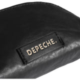 DEPECHE Small cosmetic bag in soft leather quality Accessories 099 Black (Nero)