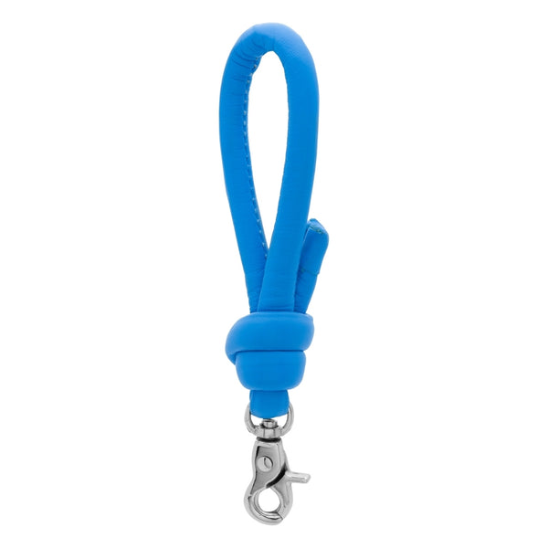 DEPECHE Small keyhanger in soft leather and metal Accessories 209 French blue