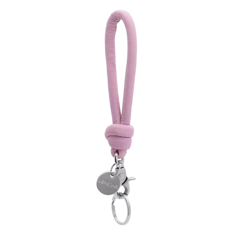 DEPECHE Small keyhanger in soft leather and metal Accessories 210 Candyfloss