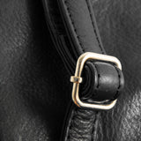 DEPECHE Small leatherbag with golden details Small bag / Clutch 099 Black (Nero)