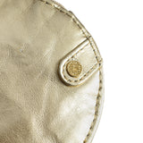 DEPECHE Small round leather purse en metallic look Purse 206 Gold Metallic