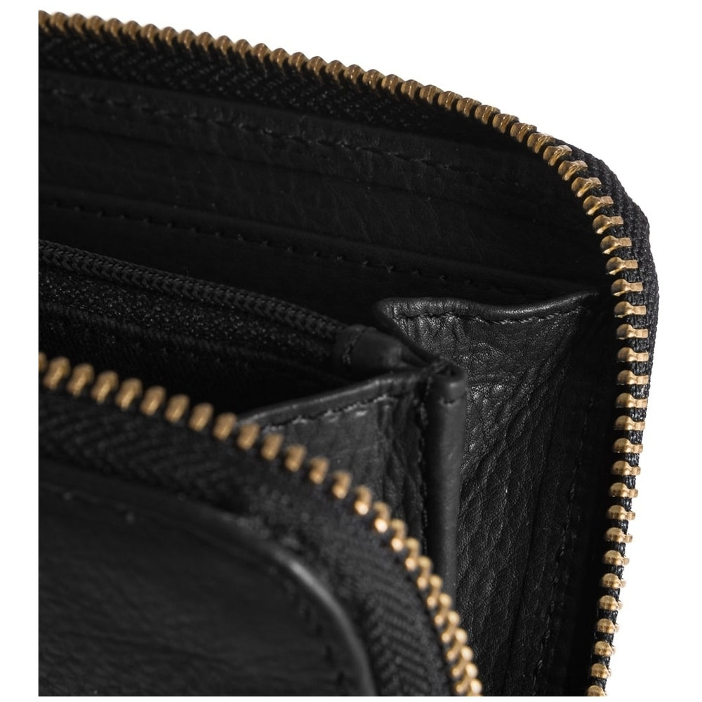 Small simple wallet in soft leather 14194 Black Nero DEPECHE