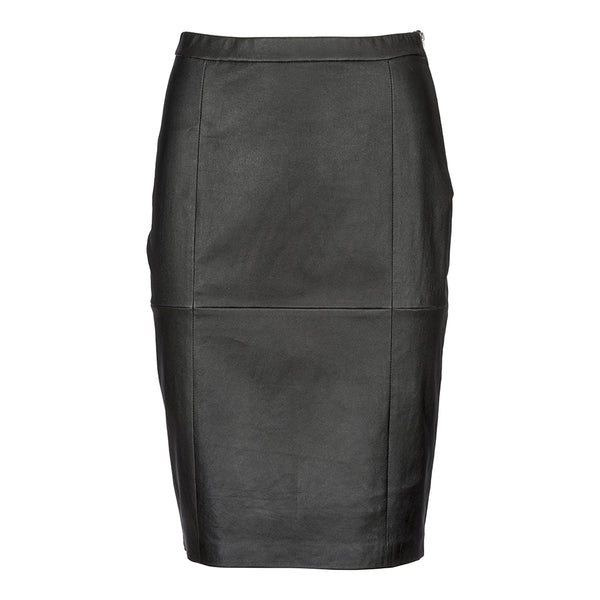 Depeche leather wear Stretch Emma skirt in soft and nice leather Skirts 099 Black (Nero)