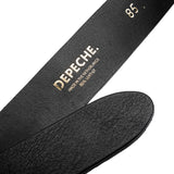DEPECHE Tie leather belt in soft quality Belts 099 Black (Nero)
