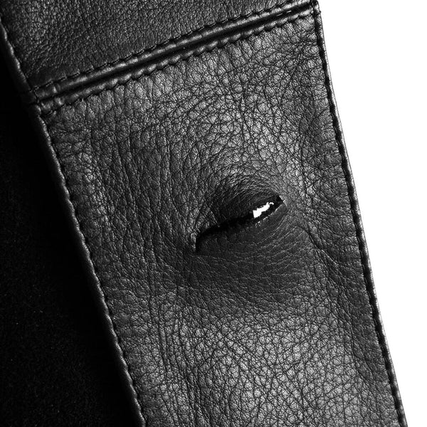 DEPECHE Waist belt in silky soft leather Belts 099 Black (Nero)