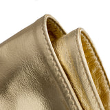 DEPECHE Waist belt in silky soft leather Belts 206 Gold Metallic