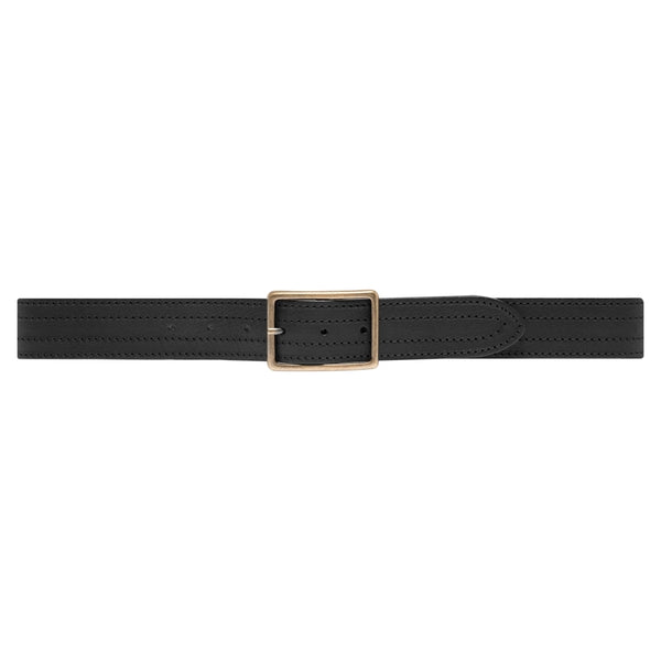 DEPECHE Wide jeans belt with nice hole pattern in the leather Belts 099 Black (Nero)