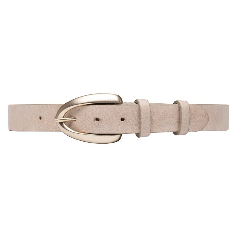 DEPECHE Wide leather belt in a nice and soft quality Belts 191 Sand / Gold