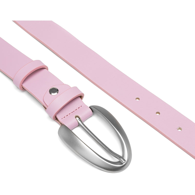 DEPECHE Wide leather belt in a nice and soft quality Belts 219 Candyfloss/silver