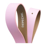 DEPECHE Wide leather belt in a nice and soft quality Belts 219 Candyfloss/silver