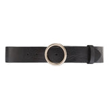 DEPECHE Wide leather belt with beautiful buckle Belts 097 Gold